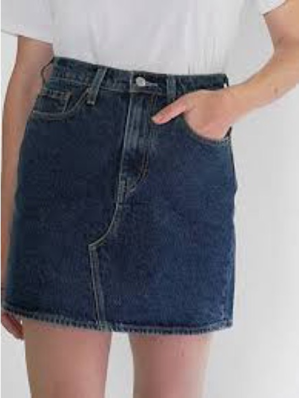 Levi's Dark Blue Denim Mini Skirt